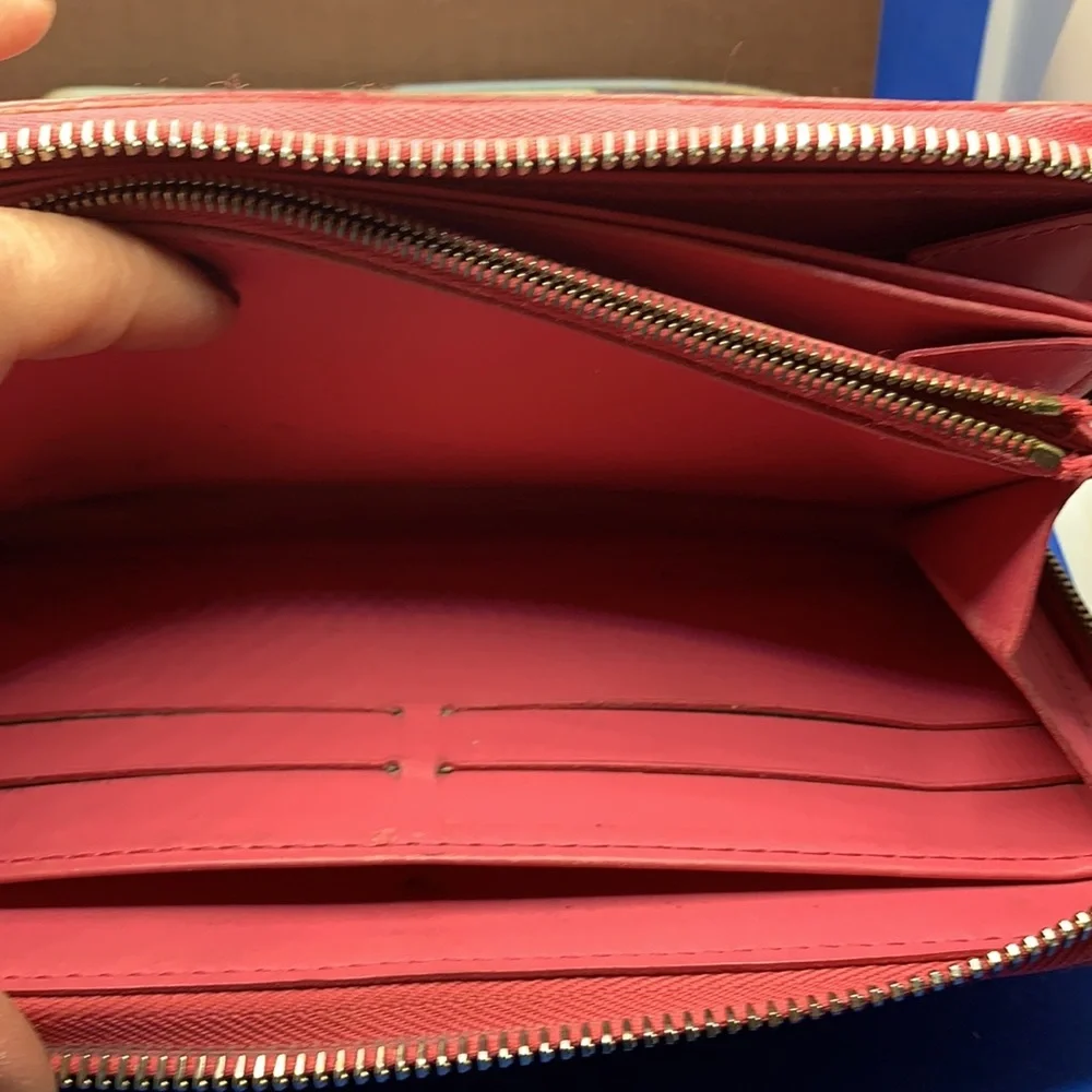 💖 💝 LOUIS VUITTON‎ Vernice pink/ gold patent Leather Zippy Wallet - Picture 12 of 13